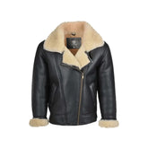 Unisex Aviator B3 Bomber Shearling Fur Leather Jacket